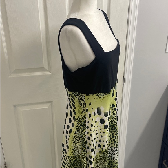 Frank Lyman Elegant Special Occasion Dress Asymmetrical Hem Animal Print Sz 14 - Picture 9 of 11